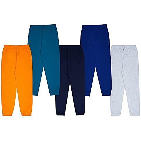 KYDA KIDSCotton Track Pants for Boys Printed Multicolor Track Pants(Pack of 5)