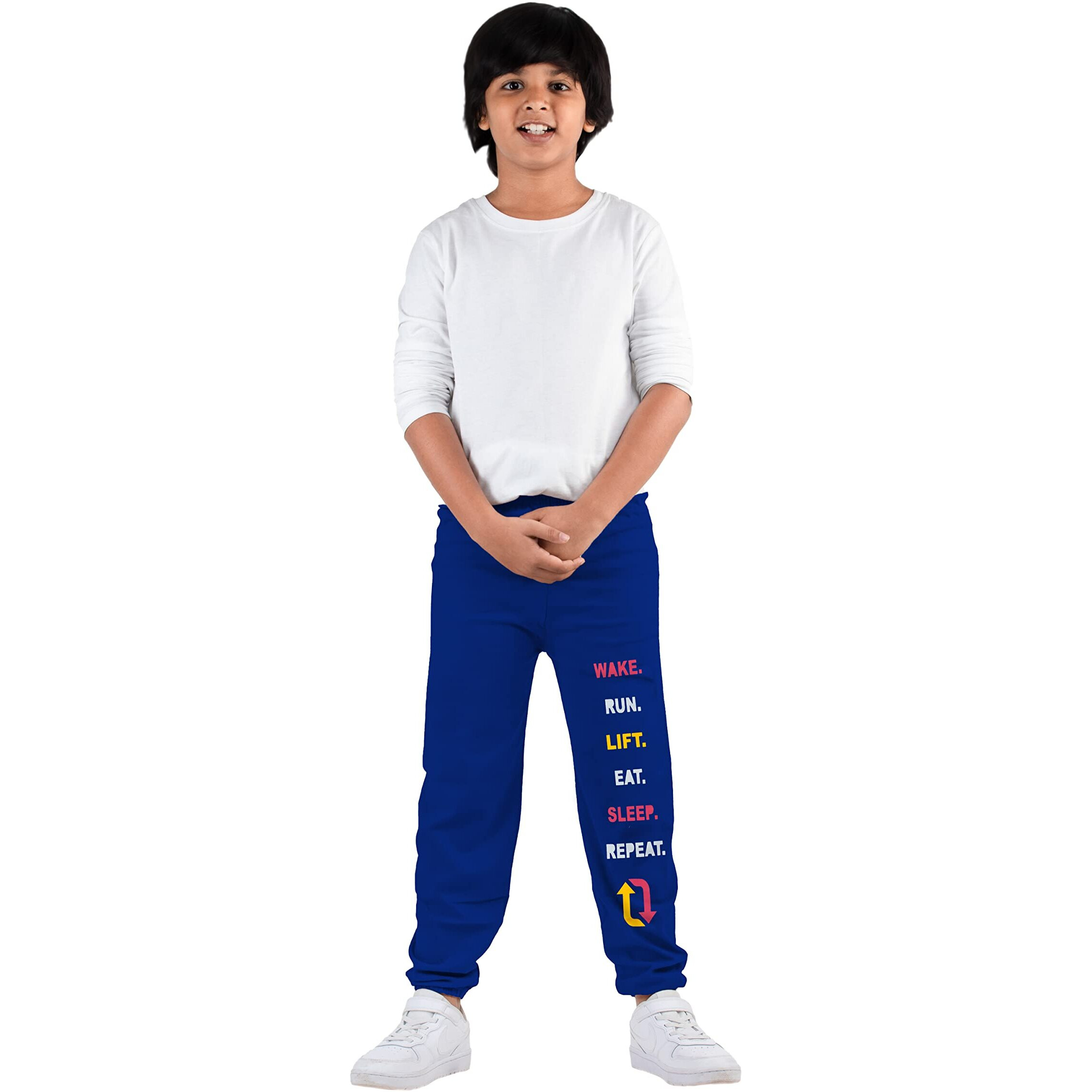 KYDA KIDSCotton Track Pants for Boys Printed Multicolor Track Pants(Pack of 5)