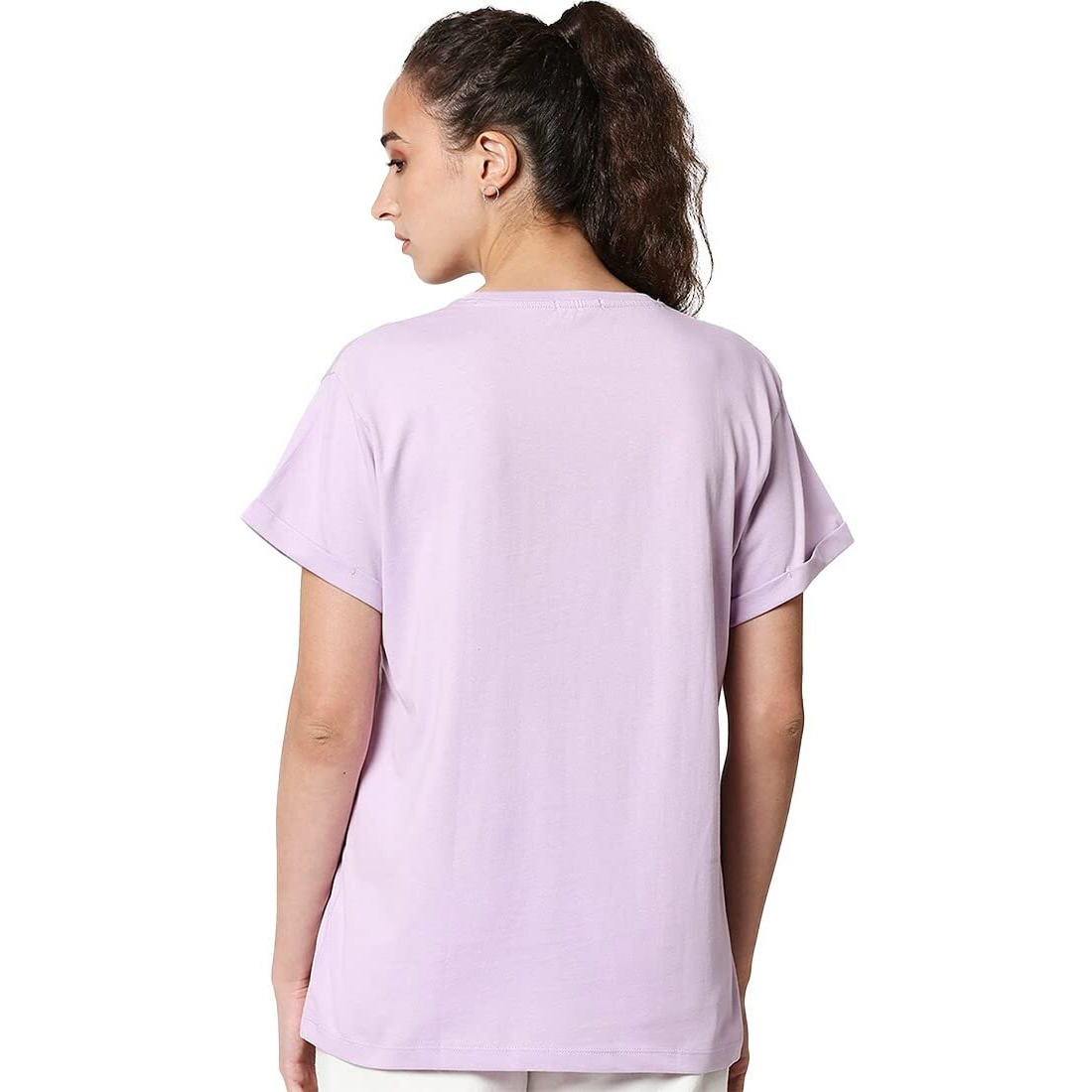 Bewakoof Women's Graphic Printed 100% Cotton T-Shirt - Boyfriend Fit, Round Neck, Half Sleeve