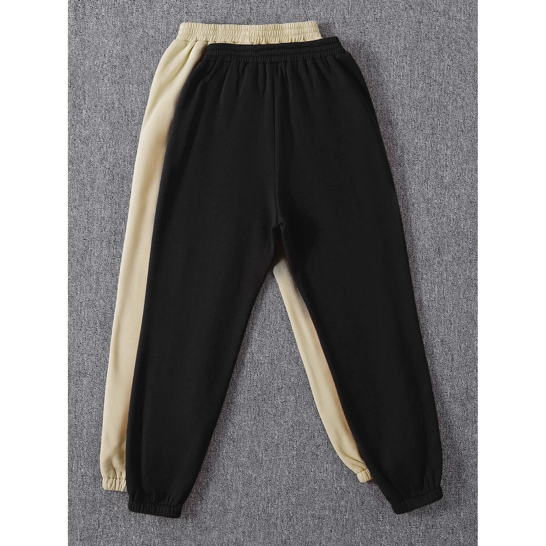 Q - RIOUS Women's Jogger Style Trouser Black Beige