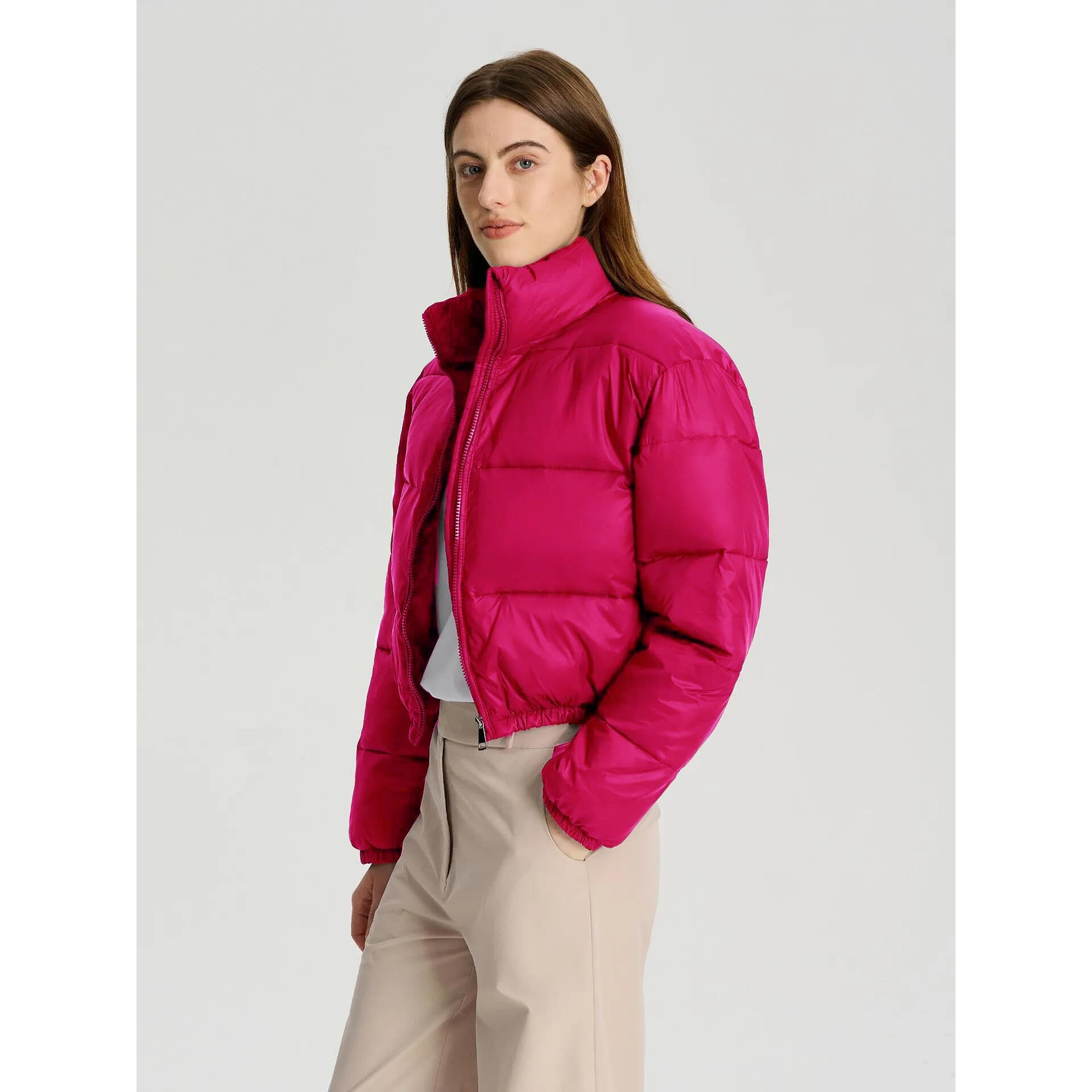 KOTTY Women Full Sleeve Solid Puffer Jacket