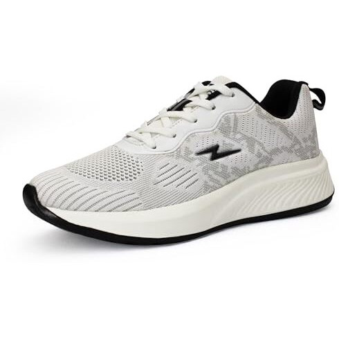 ATHCO Men's Houston White Running Shoes_10 UK (ATHST-2)