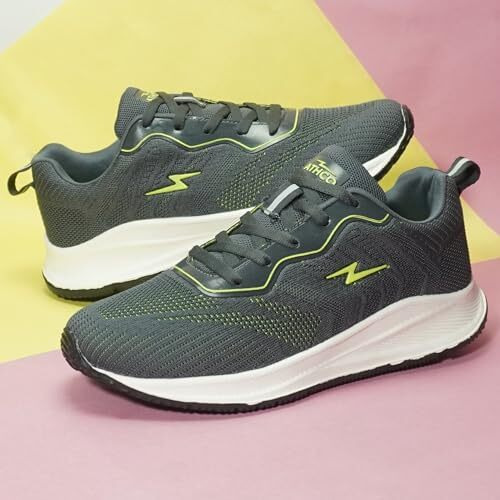 ATHCO Men's Akron Dgrey Running Shoes_9 UK (ATHST-15)