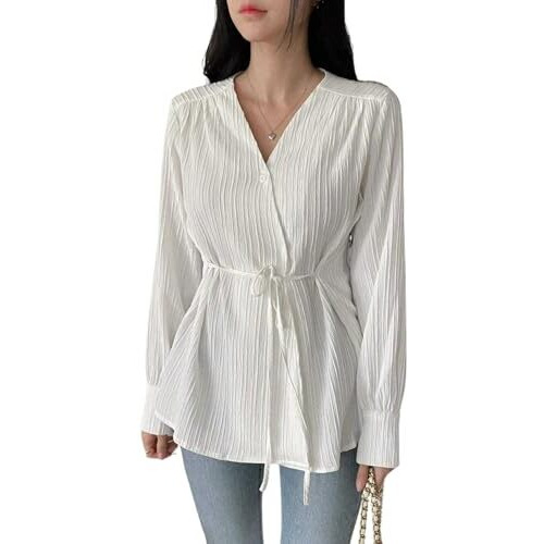 Leriya Fashion Women's Solid Regular Fit Top (Lf-W2052_White S)