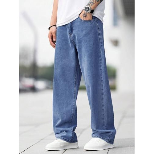 Lymio Men Jeans || Men Jeans Pants || Denim Jeans || Baggy Jeans for Men (Jeans-06-07-08) (30, Blue)