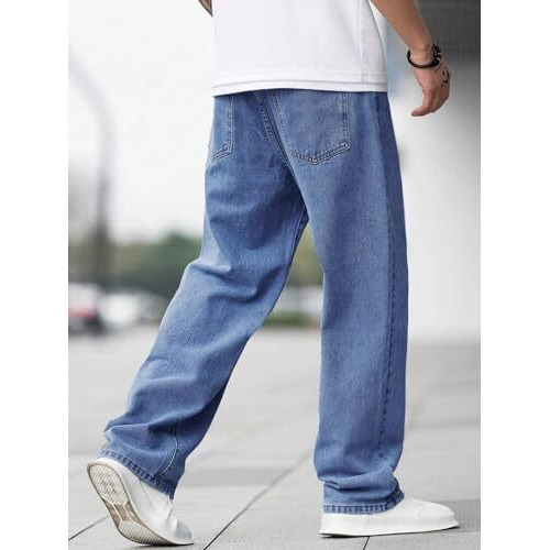 Lymio Men Jeans || Men Jeans Pants || Denim Jeans || Baggy Jeans for Men (Jeans-06-07-08) (30, Blue)