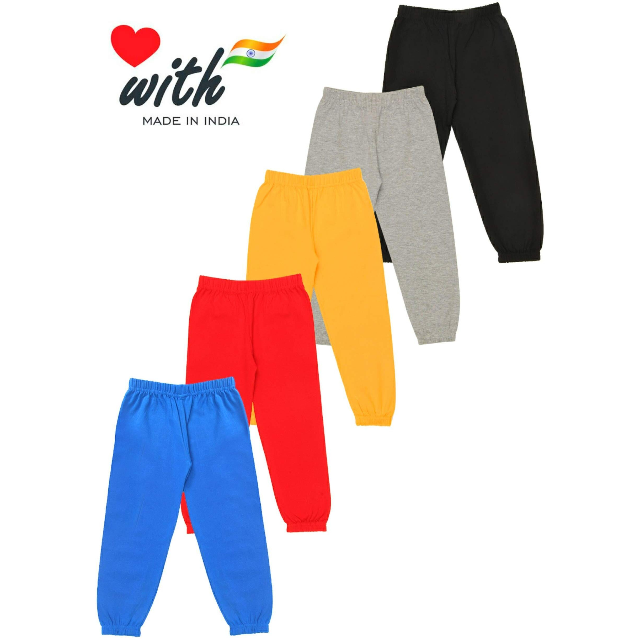 KYDA KIDS Boy's Loose Fit Cotton Trackpant (KYDA KIDS_11-12Y,Multicolor)