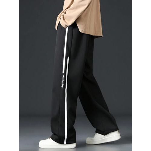 Lymio Track Pant for Men || Track Pants || Plain Track Pant (TP-39-Black-M)