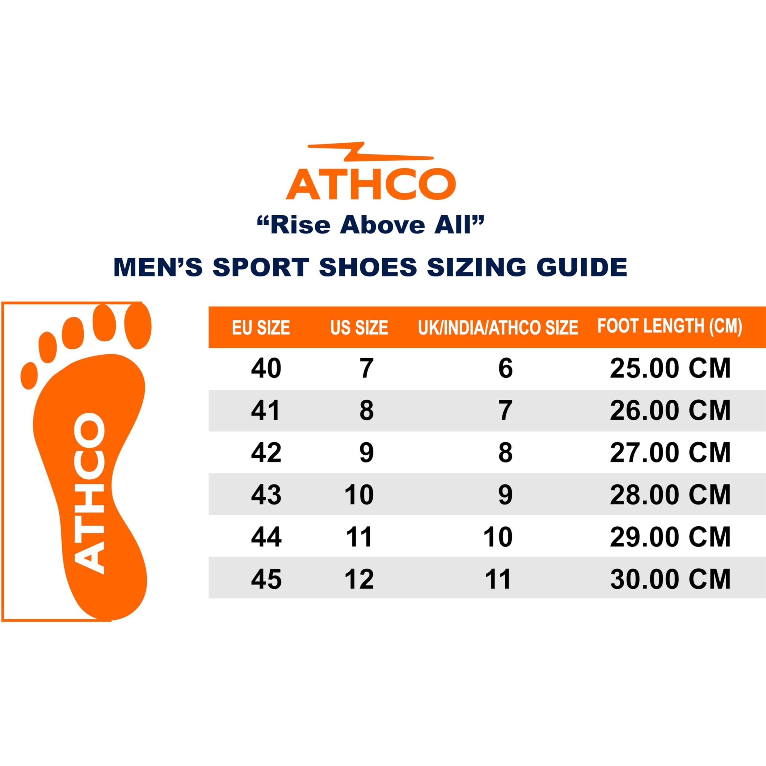 ATHCO Men's Akron Navy Running Shoes_10 UK (ATHST-15)