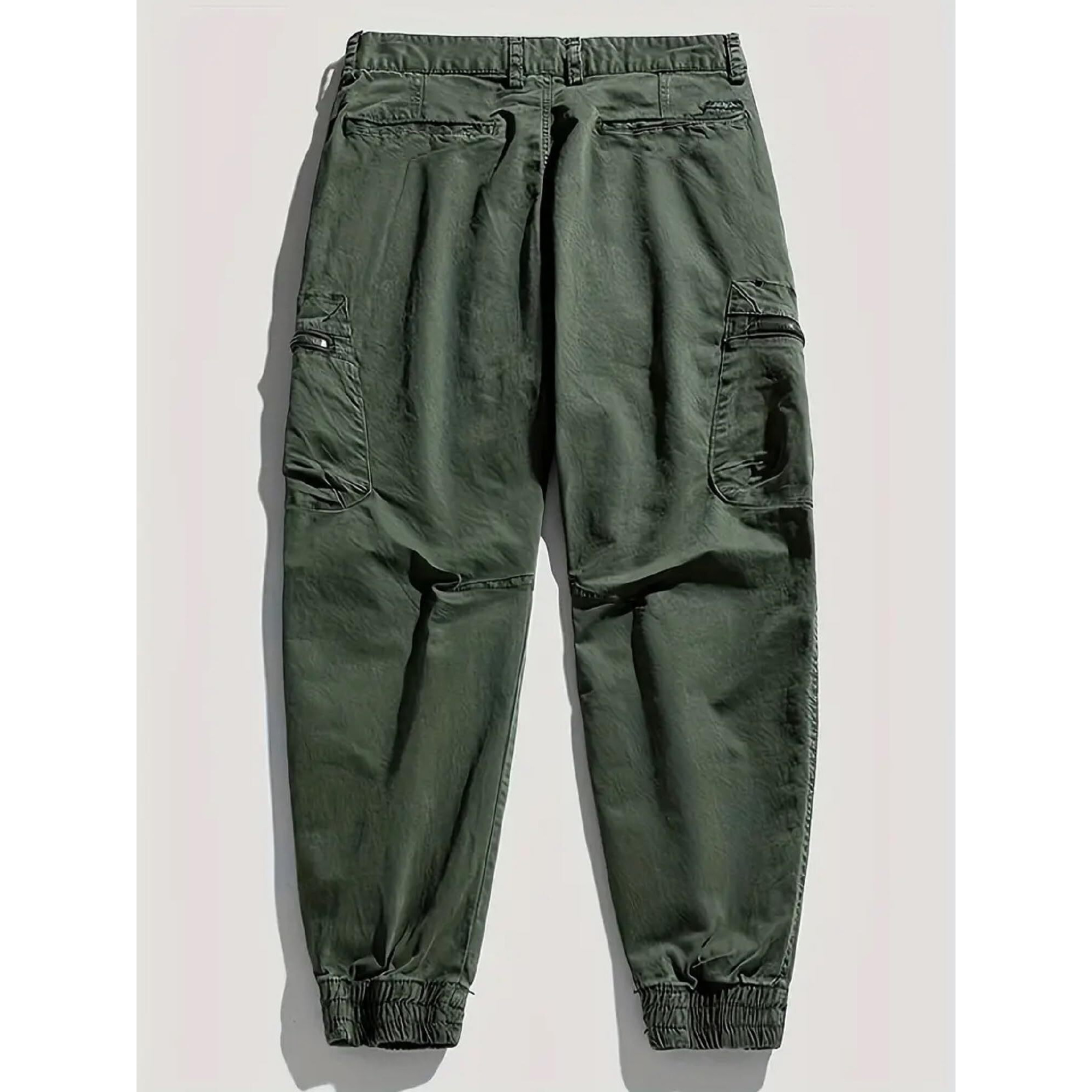 Lymio Men Cargo || Men Cargo Pants || Men Cargo Pants Cotton || Cargos for Men (Cargo-66-Green-L)