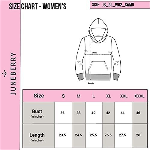 JUNEBERRY Women's Cotton Blend Hooded Neck Sweatshirt (W02_Anthra_M_Anthra_M)