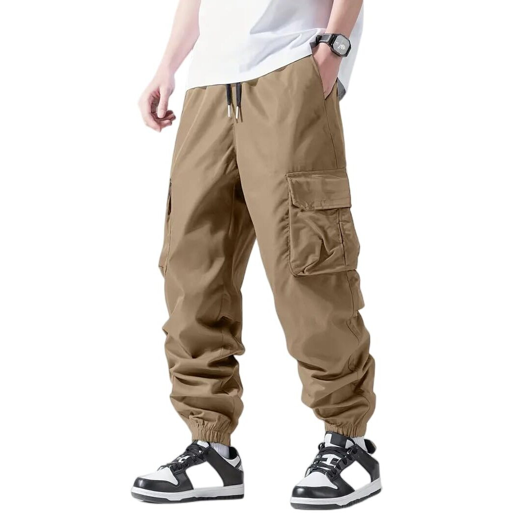 IndoPrimo Men Cargo || Men Cargo Pants || Men Cargo Pants Cotton || Cargos for Men || Men Cargo Trouser (in, Alpha, XL, Regular, Standard, Beige)