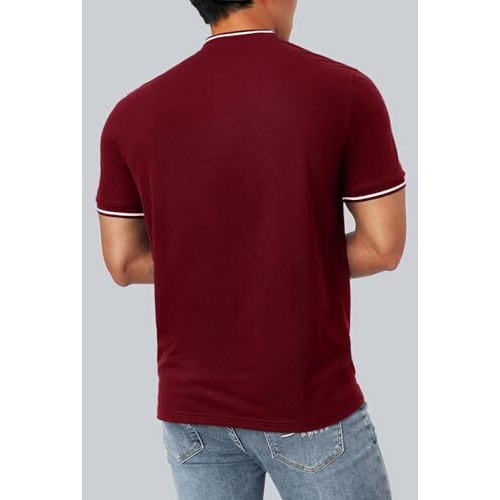 Lymio Men T-Shirt || T-Shirt for Men || Plain T Shirt || T-Shirt (Polo-06-10) (XL, Maroon)