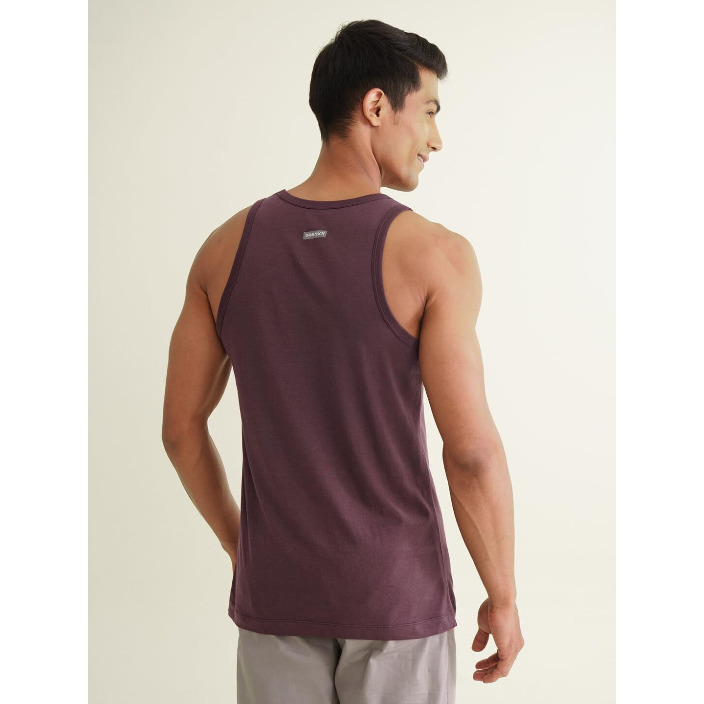 DAMENSCH Men Neo-Cotton Antibacterial Round Neck- Pack of 1- Mineral Maroon- Large