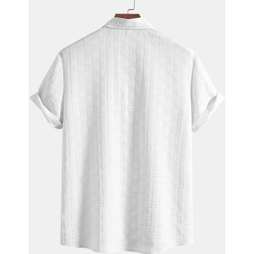 Leriya Fashion Men's Solid Regular Fit Shirt (LF-MS-6246_White