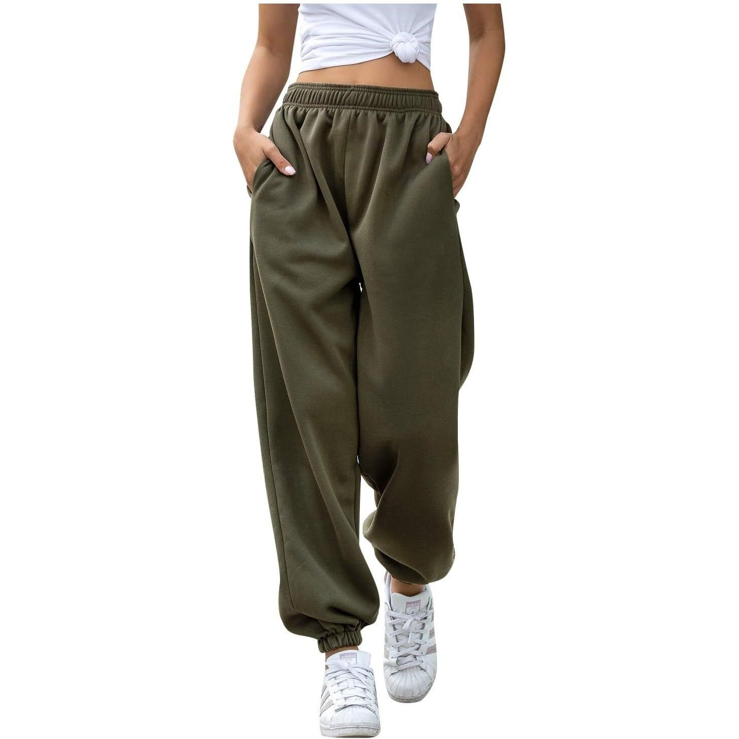 Q - RIOUS Women's Joggers (Olive_30)