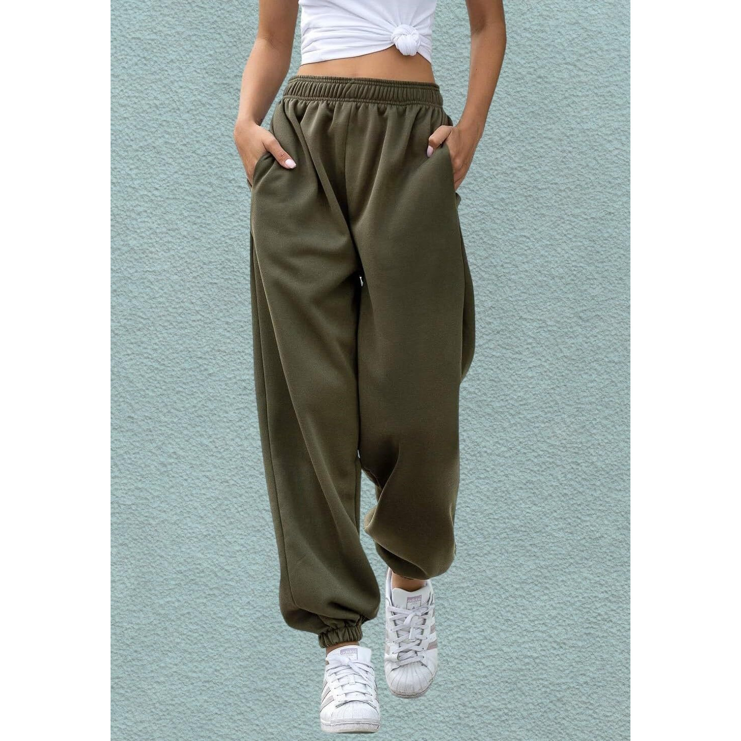 Q - RIOUS Women's Joggers (Olive_30)