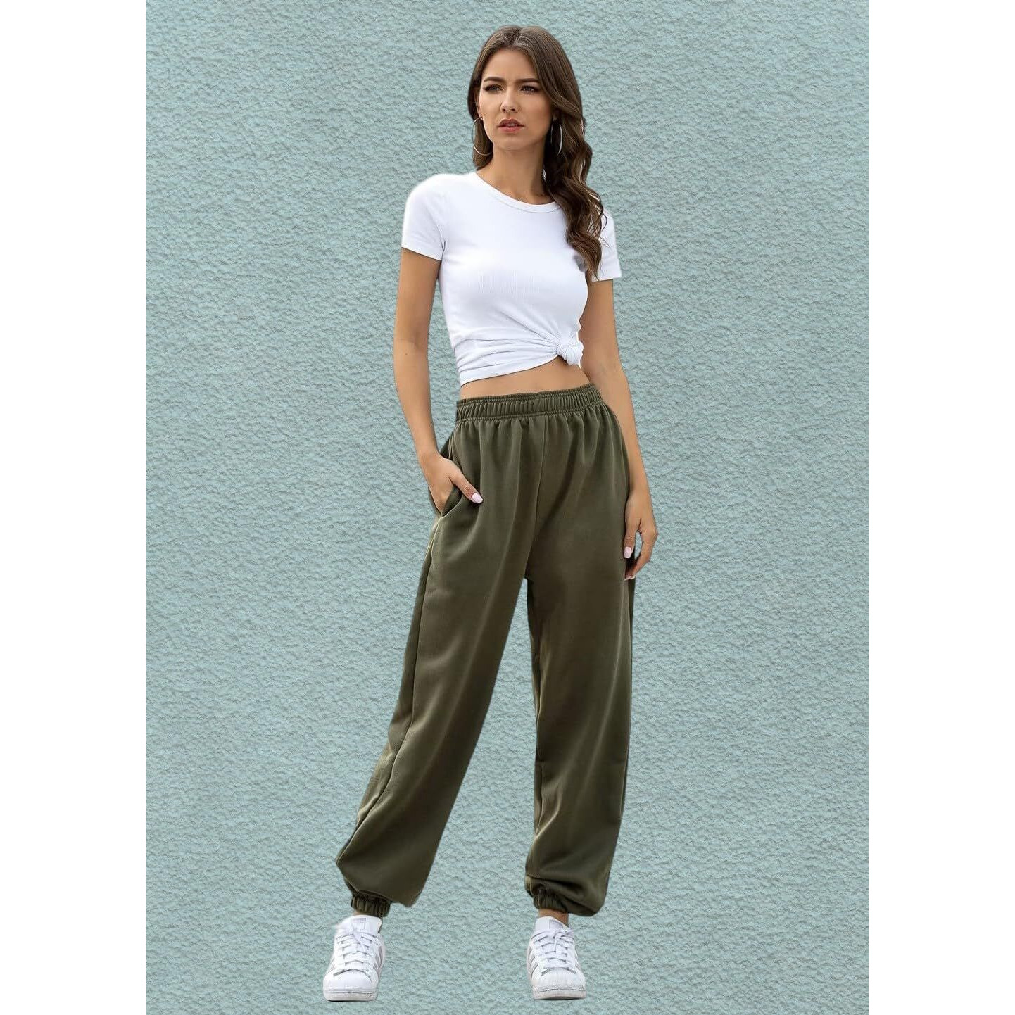 Q - RIOUS Women's Joggers (Olive_30)