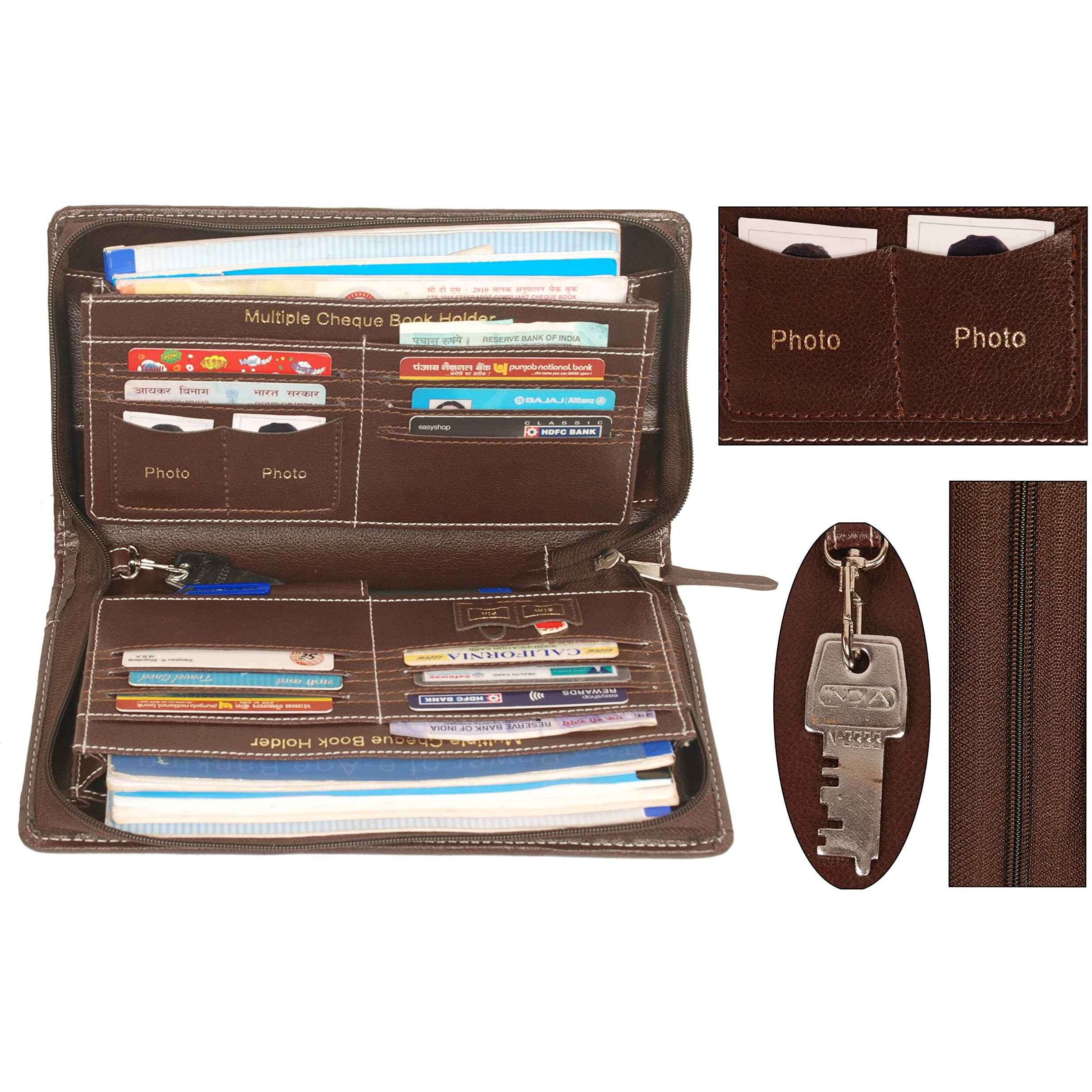 Sukeshcraft Multiple Cheque Book Holder | Holds Upto 8 Cheque Books (Combo)