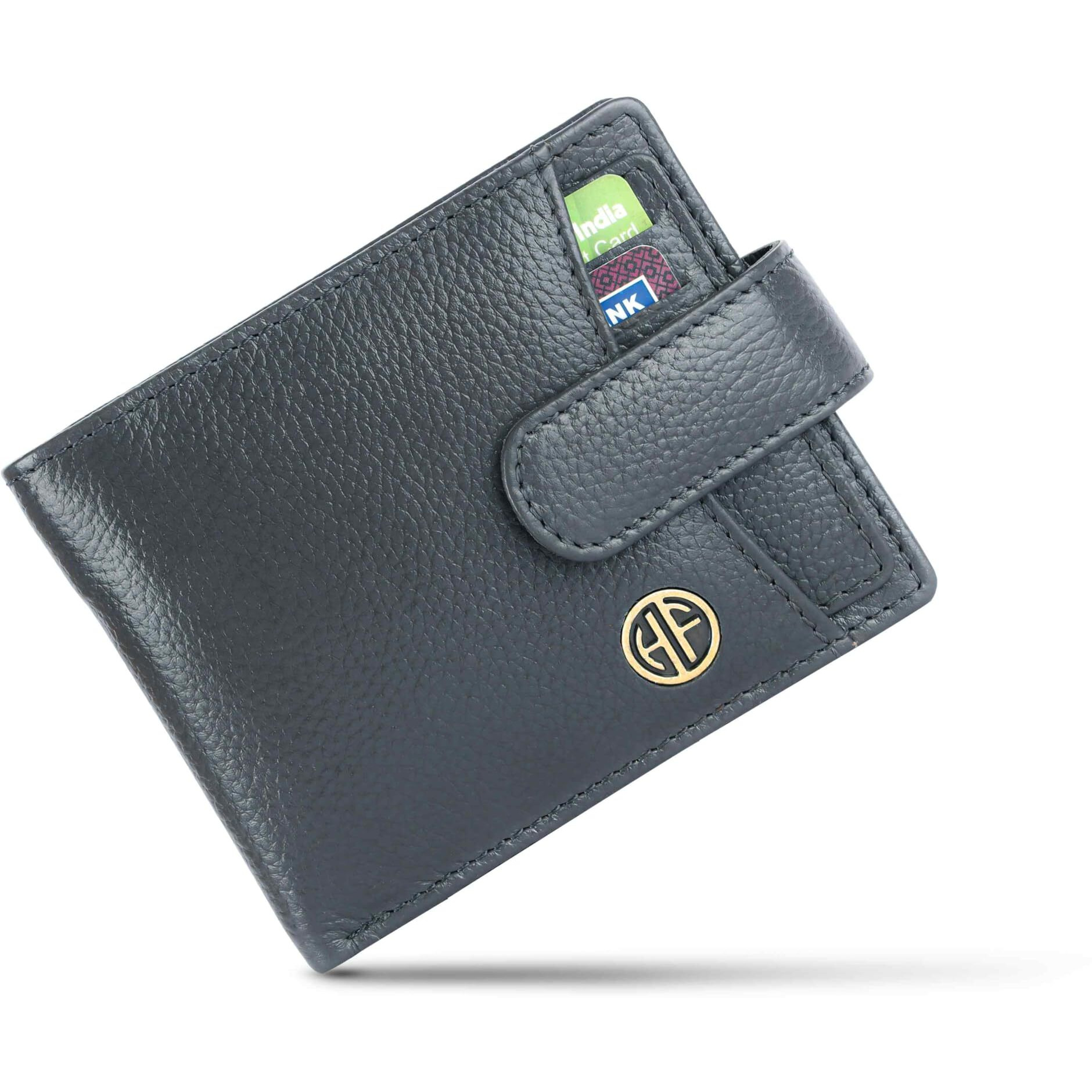 HAMMONDS FLYCATCHER Wallet for Men Leather Original, Men Wallet, Leather Wallet for Men Stylish, Mens Wallet Leather, Wallets for Man, 5 Card Slots, Purse for Men Branded, Gift for Men - Grey