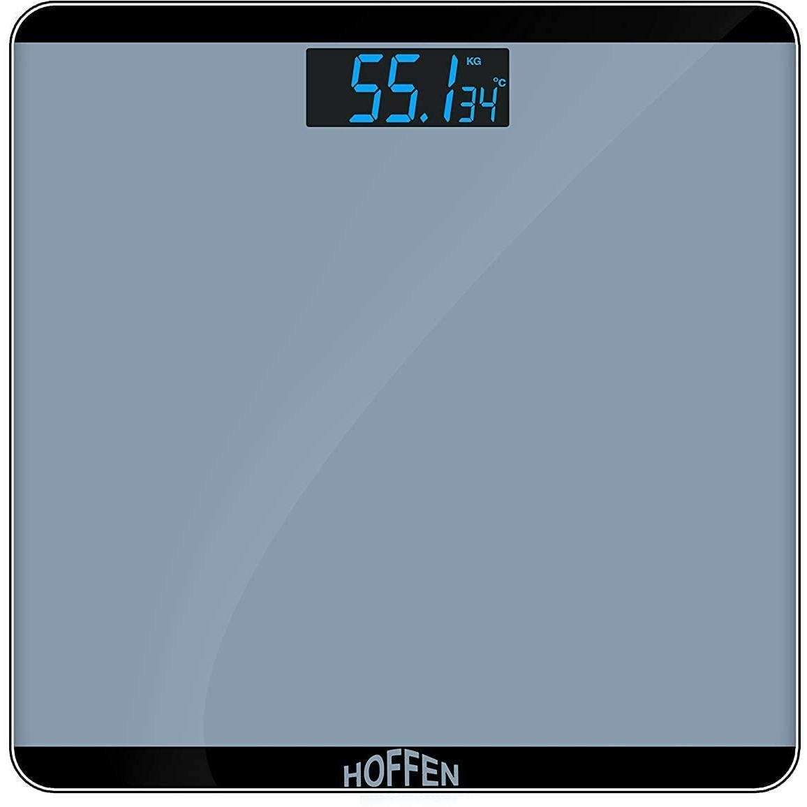 Hoffen (India) Electronic Digital Personal Bathroom Weight Machine for Body Weight upto 180 kg Weighing Scale with 24 Months Warranty