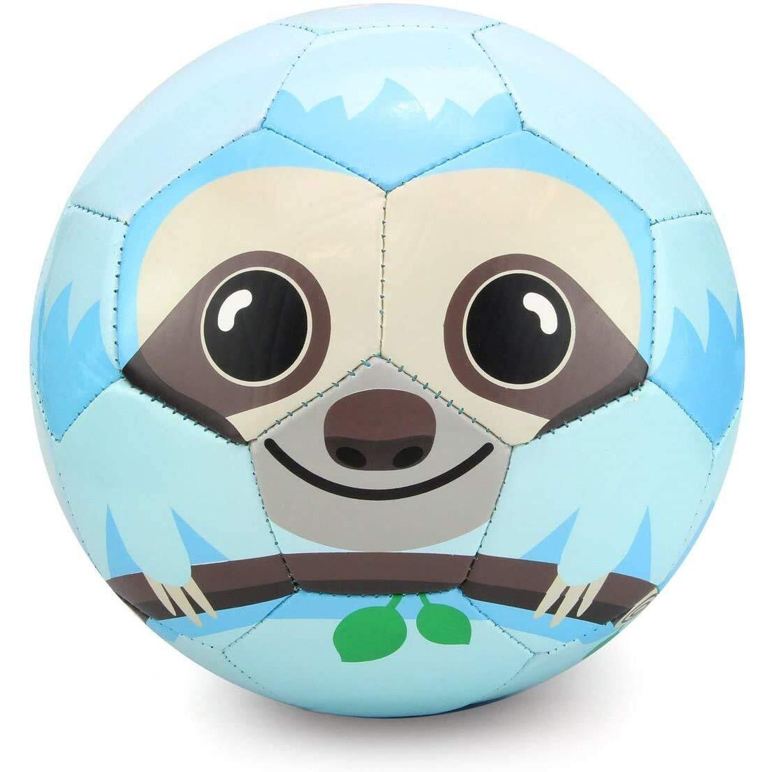 Toyshine Edu-Sports Kids Football Soccer Educational Toy Ball, Size 3, 4-8 Years Kids Toy Gift Sports, Sloth (Blue) - Faux Leather