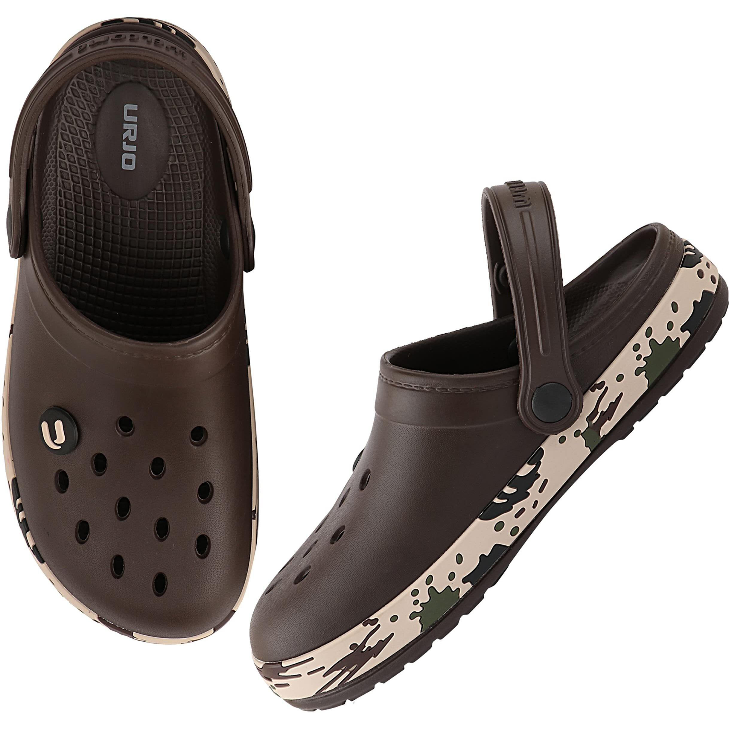 Urjo By Neoz UNISEX Casual Clogs/SANDALS for Kids with Soft Sole | WATERPROOF & Lightweight | Comfortable & Durable | Stylish ADUSTABLE BACK STRAP Indoor & Outdoor Sandals /Clogs for BOYS & GIRLS