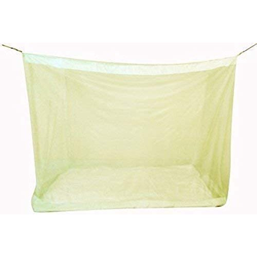IBLAY 8x8 FT Ivory Mosquito NET for Double Bed Maharani Quality Material - Mosquito Net Machardani King Size Bed