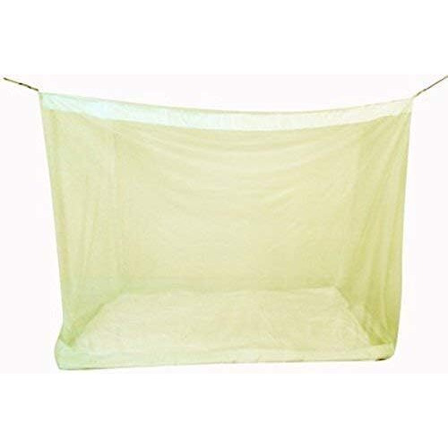 IBLAY 10x6.5 FT Ivory Mosquito NET for Double Bed Maharani Quality Material - Mosquito Net Machardani King Size Bed