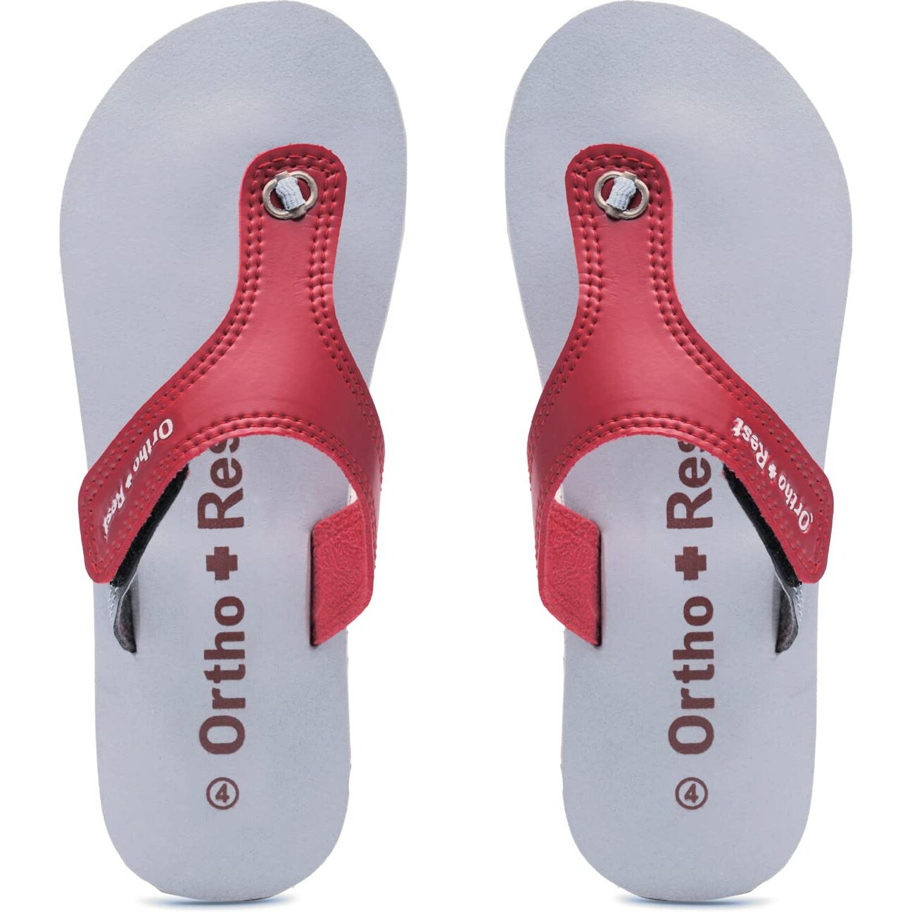 Ortho + Rest Extra Soft Doctor Flip Flop Footwear Orthopedic Slippers For Women & Girls Daily Use, Maroon - 9 UK