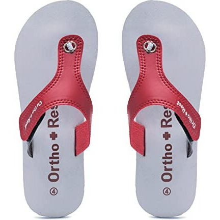 Ortho + Rest Extra Soft Doctor Flip Flop Footwear Orthopedic Slippers For Women & Girls Daily Use, Maroon - 6 UK