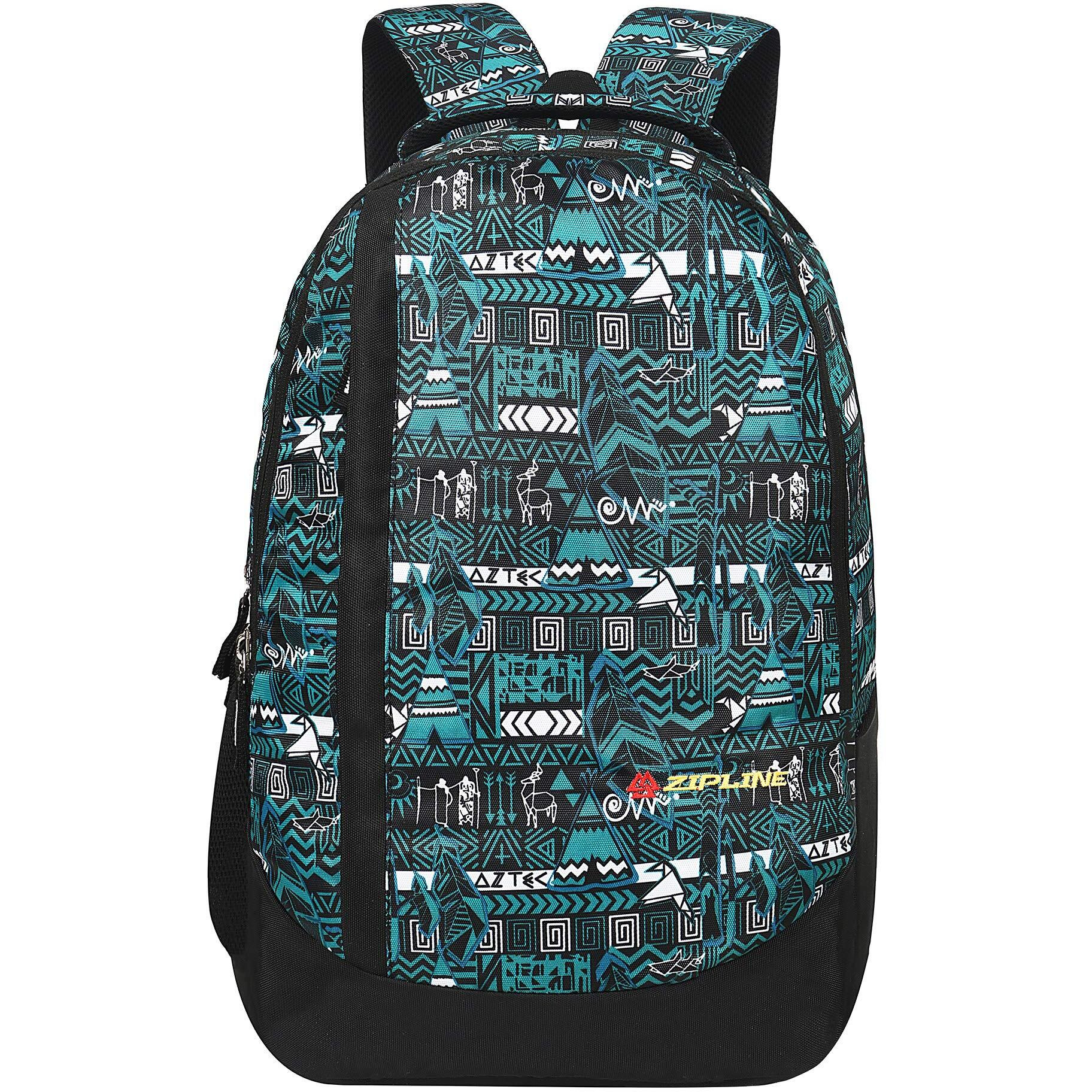 Zipline Stylish Casual 36L Standard Backpack School College Bag For Men Women Boys & Girls (1-Medium Green Bag)