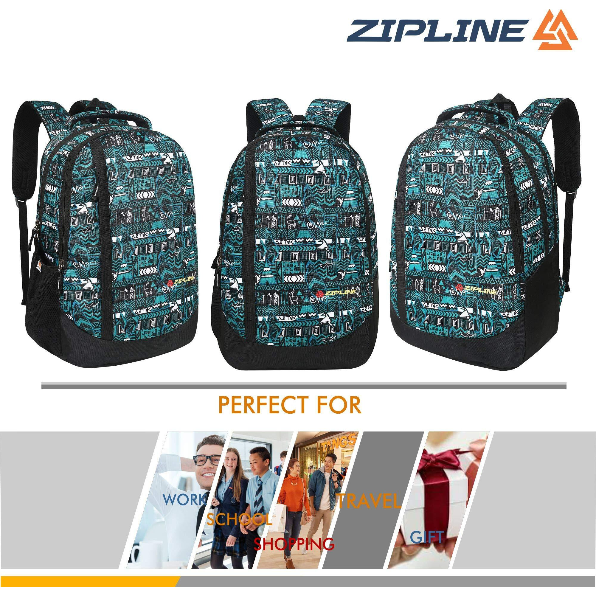 Zipline Stylish Casual 36L Standard Backpack School College Bag For Men Women Boys & Girls (1-Medium Green Bag)