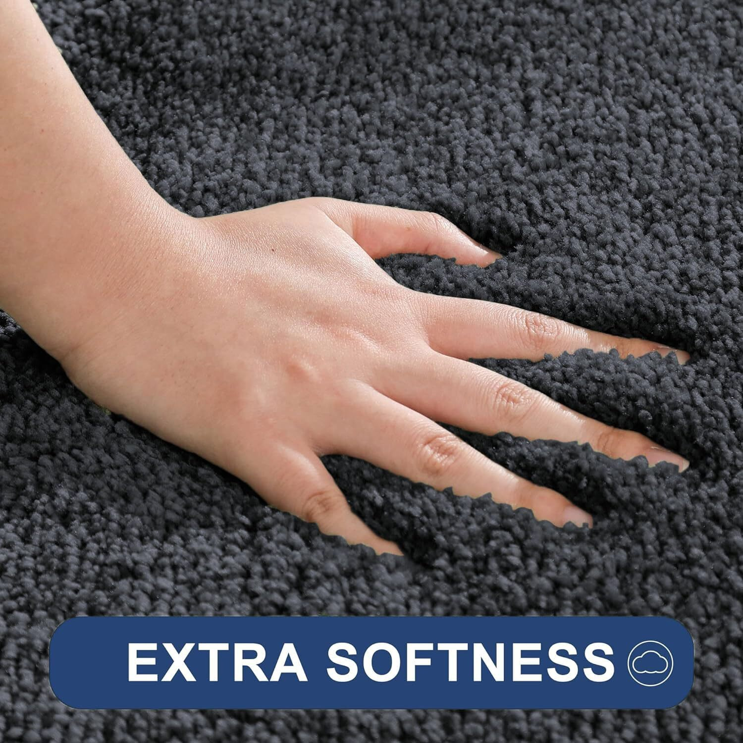 LUXE HOME INTERNATIONAL Newman Microfiber Anti-Skid Water Absorbent/Soaking Washable Rectangular Mat For Bathroom/Entrance/Kitchen/Bedside/Door/Living-Room/Prayer Room (Anthrea,16 X24 )
