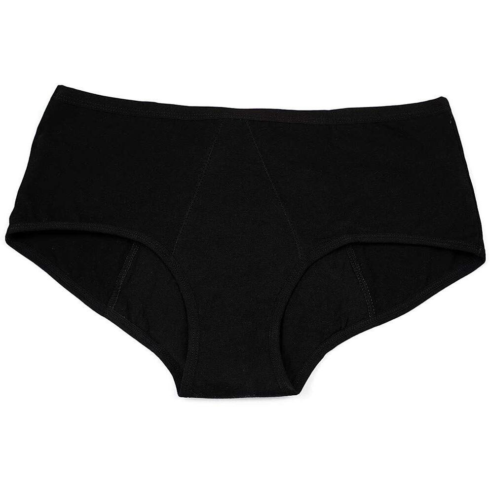 HEALTHFAB  The Fabulous You Cotton Blend Gopadfree Heavy Period Panty Hipster Leak Proof Underwear for Medium to Heavy Flow,Reusable for 2 Years Without Pads (Black,3XL),Pack of 1,Women