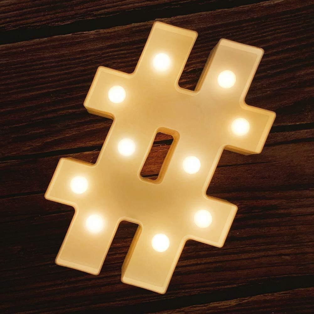 SATYAM KRAFT 1 Pcs White Marquee Alphabet Shaped Letter Led Name Light for Aesthetic Decorations, Romantic Gift, Valentine, Room, Bedroom, Home Decor, Wedding, Birthday, Night and Wall Lamp ()
