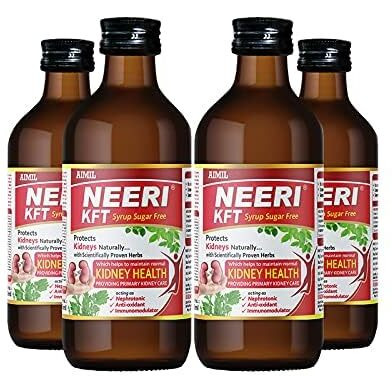 AIMIL Neeri KFT Syrup Sugar Free - 200ml (Pack of 4)