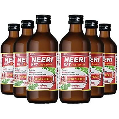 AIMIL Neeri KFT Syrup Sugar Free - 200ml (Pack of 6)