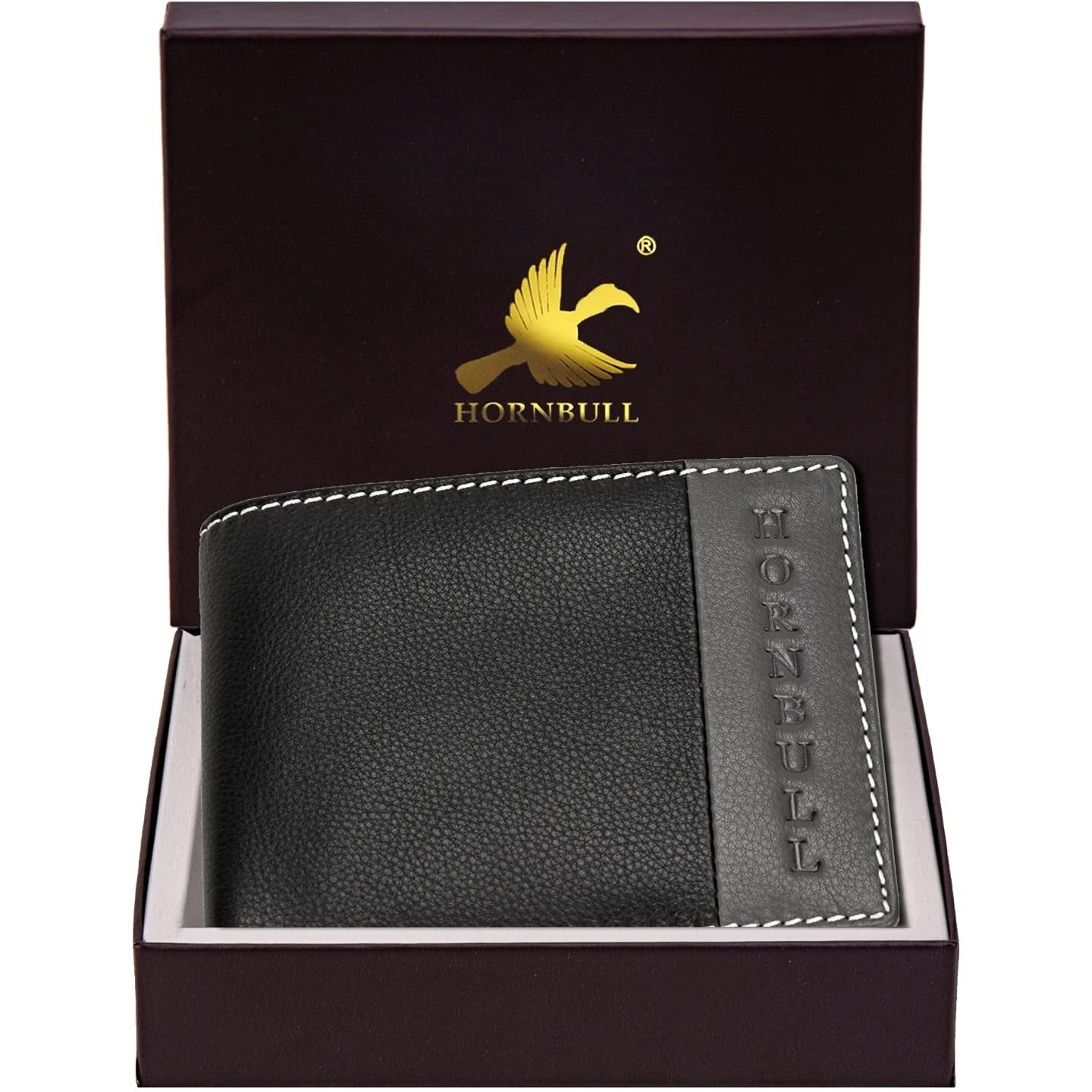 HORNBULL Olive Themes Mens Leather Wallet, Keyring & Pen Combo Gift Set for Men | Gift Set for Men PN148