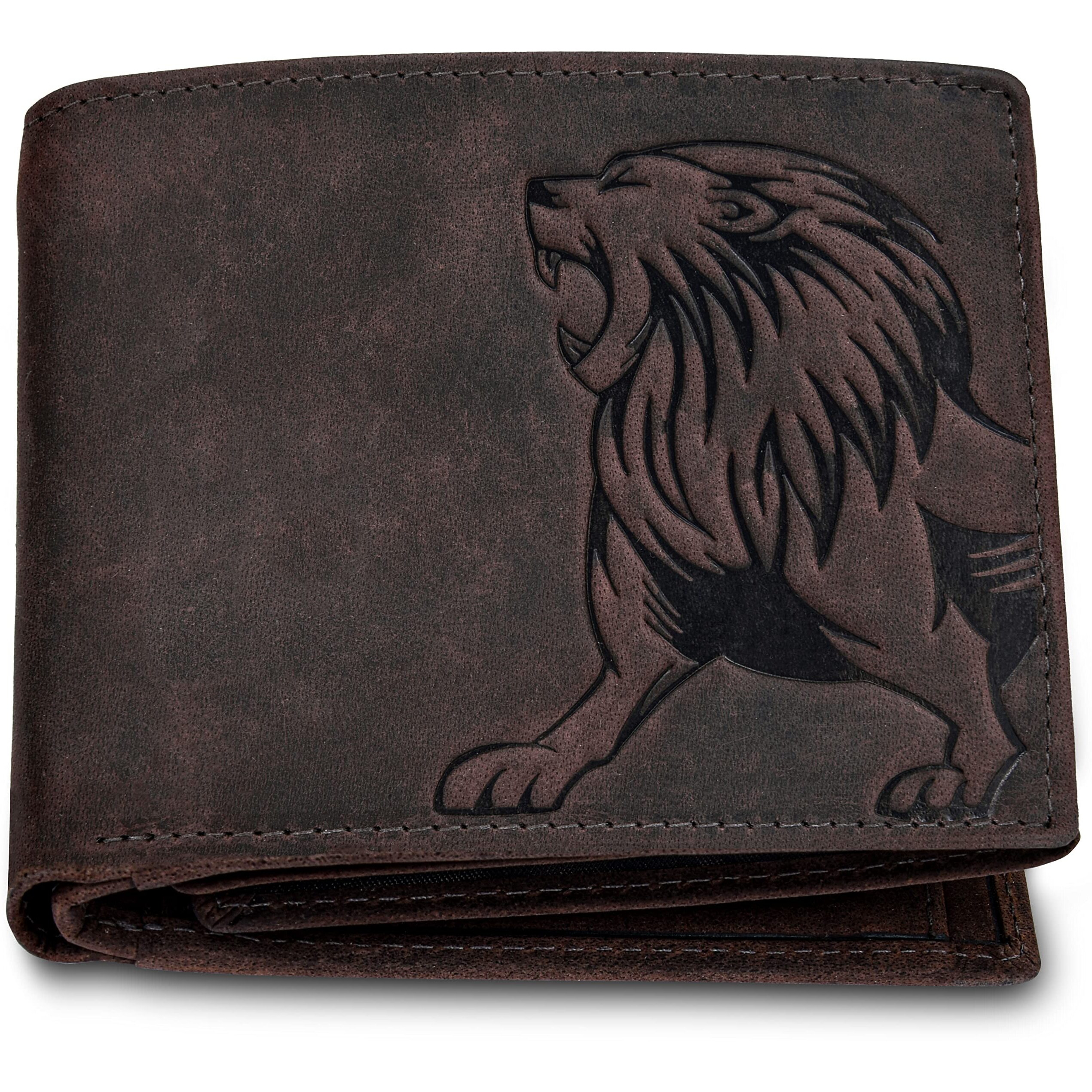 URBAN FOREST Leo Vintage Brown Leather Wallet for Men