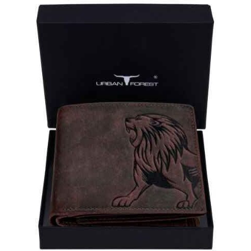 URBAN FOREST Leo Vintage Brown Leather Wallet for Men