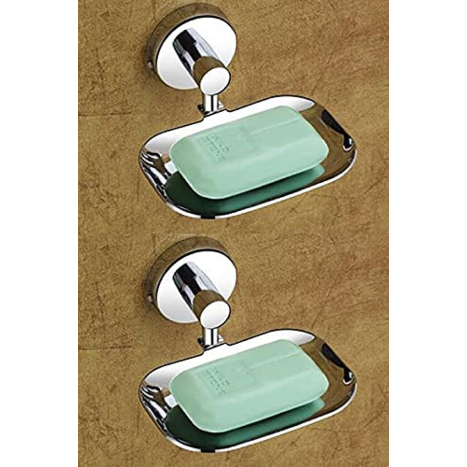 iSTAR 304 Stainless Steel Anti Rust Corrosion-Free Soap Holder (Medium, Silver Finish) (Pack of 2)