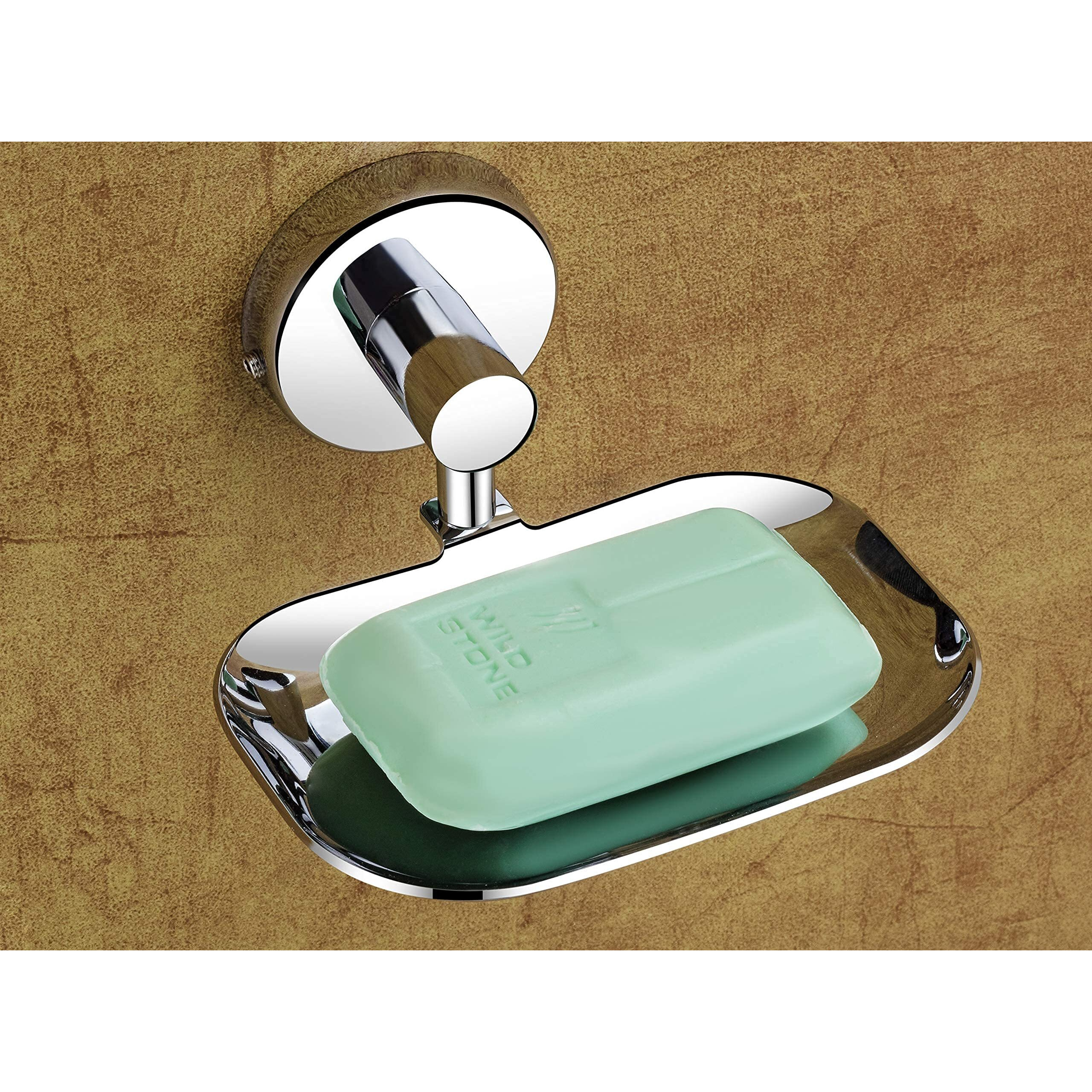 iSTAR 304 Stainless Steel Anti Rust Corrosion-Free Soap Holder (Medium, Silver Finish) (Pack of 2)