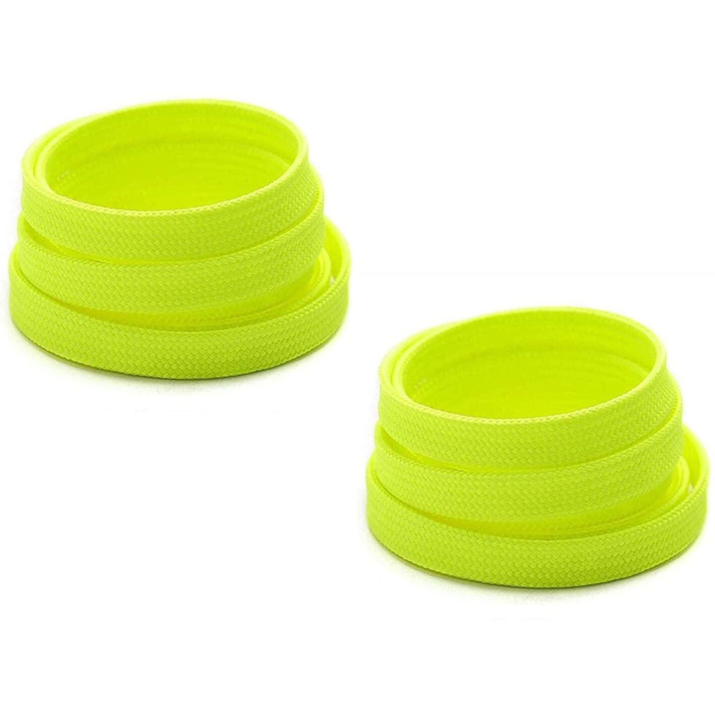 SHOESHINE Sport Shoelaces Flat Hollow Design casual shoe laces, Florescent Color - 2 Pairs Shoe Lace