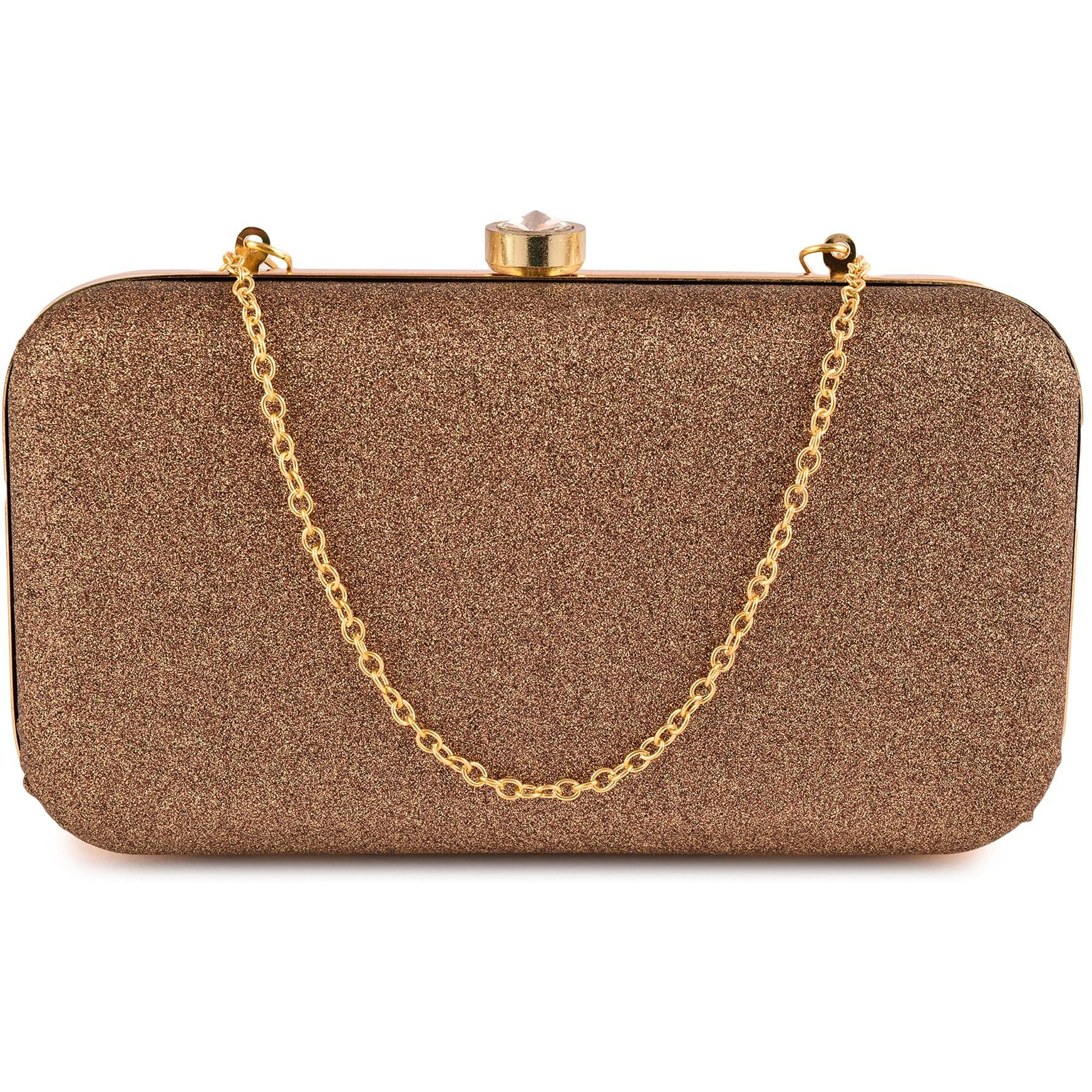 AILTINO Women Box Clutch Stylish and Latest (Sparkling Antique)