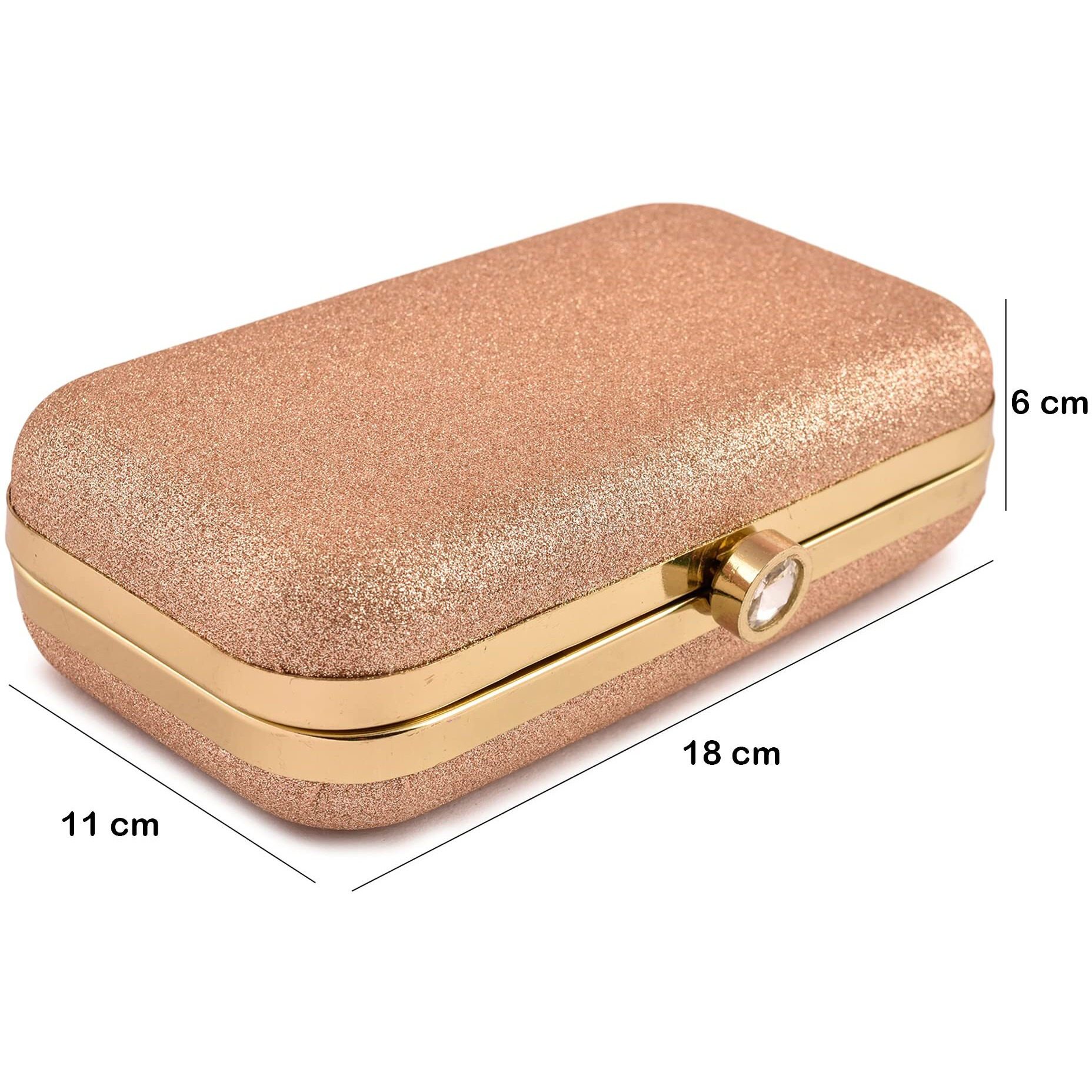 AILTINO Women Box Clutch Stylish and Latest (Sparkling Sultan)