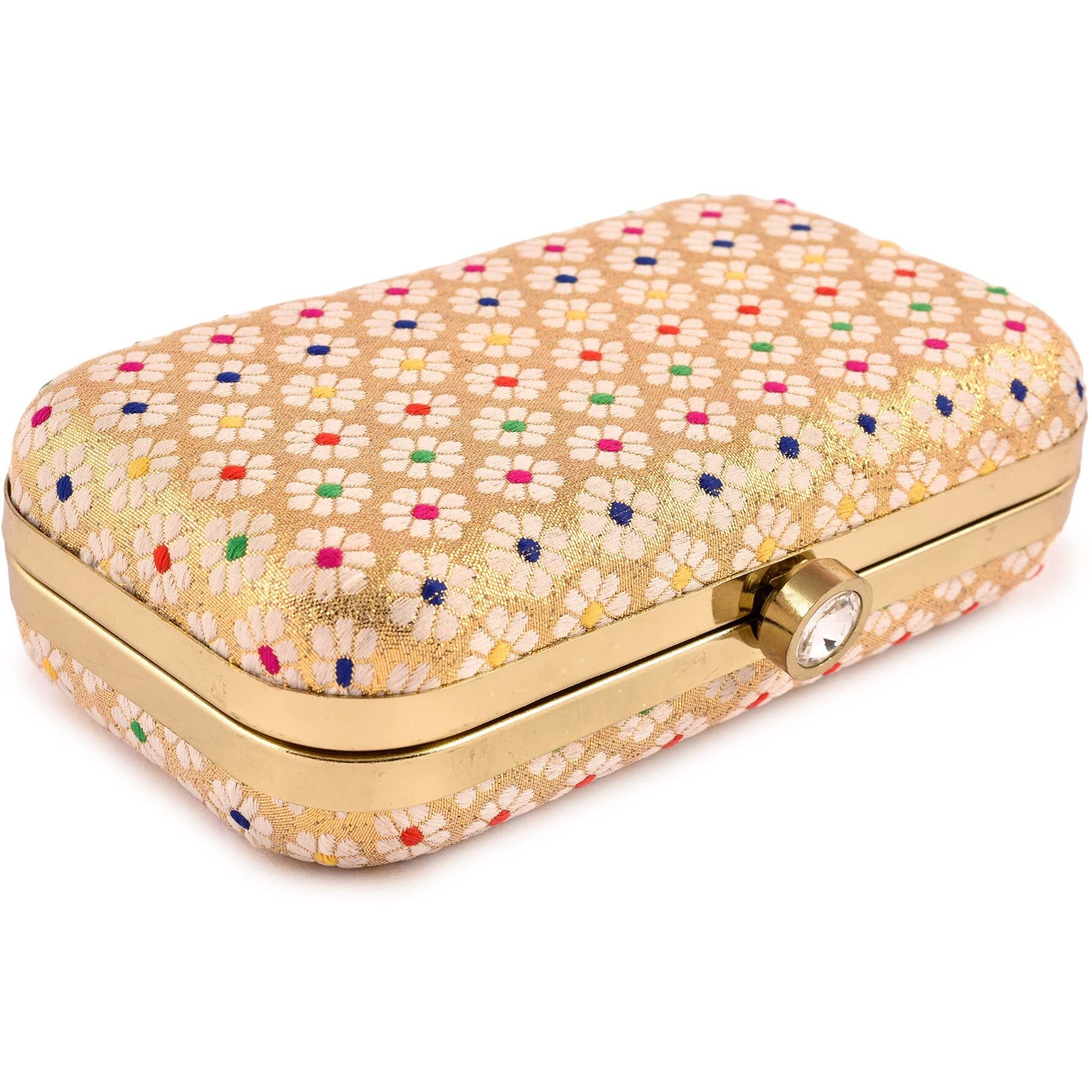 AILTINO Women Box Clutch Stylish and Latest (White)