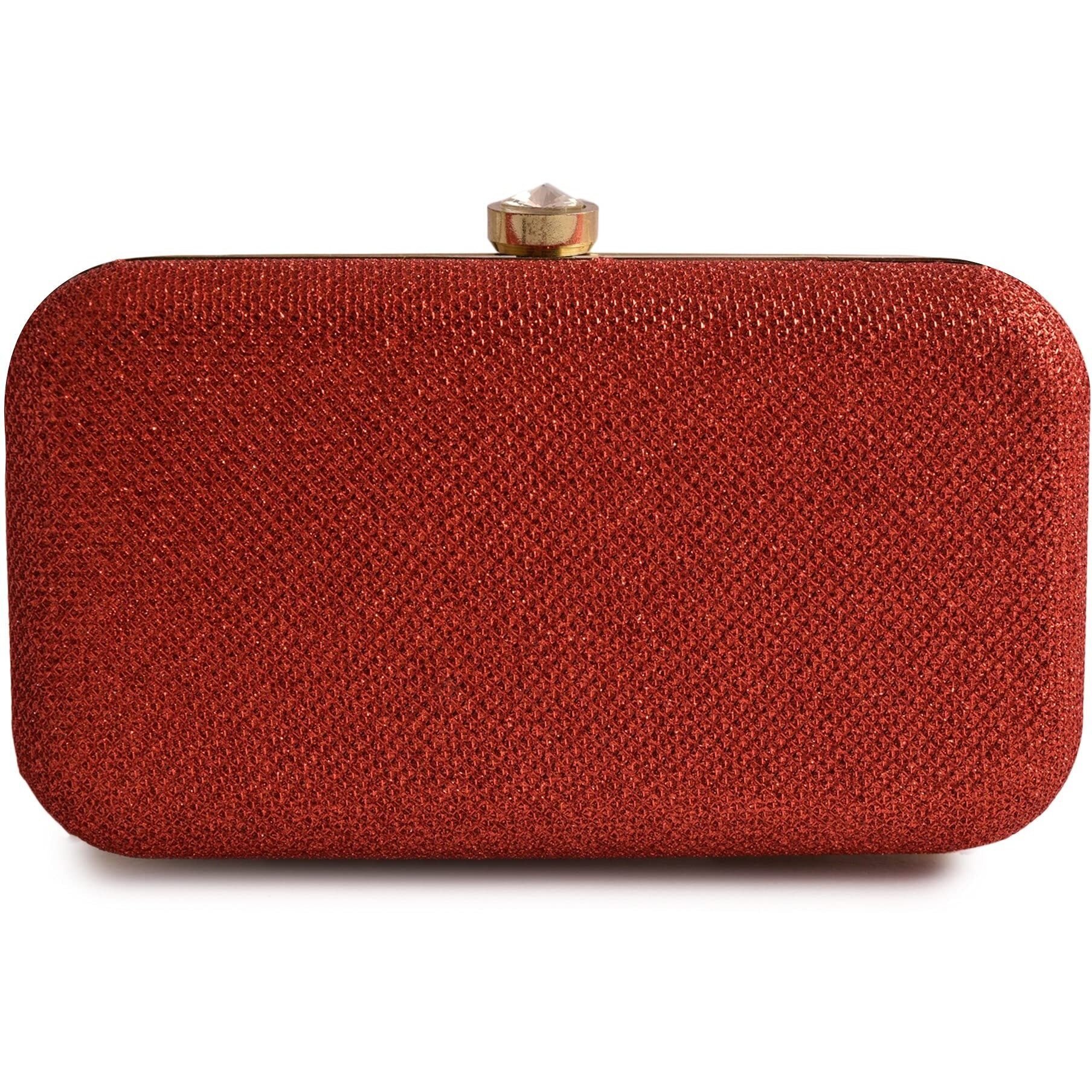 AILTINO Women Box Clutch Stylish and Latest (Red)