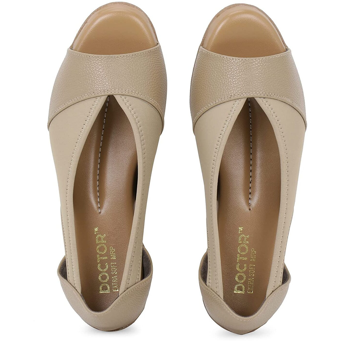 DOCTOR EXTRA SOFT Women s Sandals Ortho Care Orthopaedic Diabetic Daily Use Dr Sole Footwear Casual Stylish Chappals Slippers for Ladies & Girl s 2122Beige38 UK