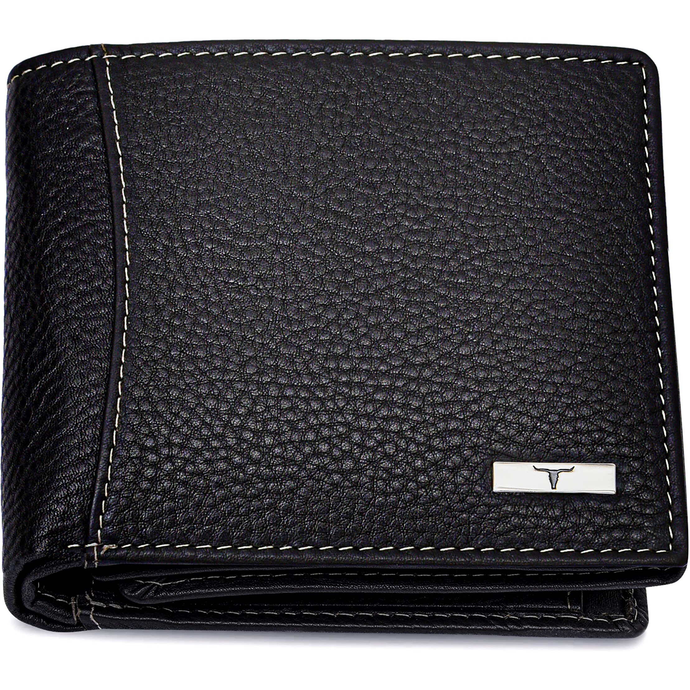 URBAN FOREST Oliver Black Leather Wallet & Pen Combo for Men